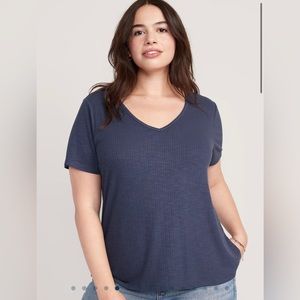 Old Navy Ribbed Luxe Tee - Short Sleeve